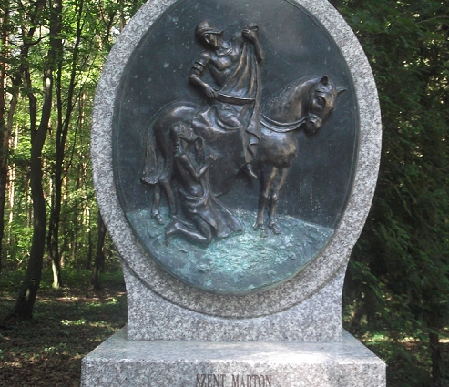 Memorial to Saint Martin, patron saint of horsemen and horse riders