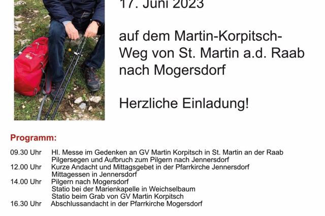 2023. június 17. Zarándoklat Martin Korpitsch emlékére