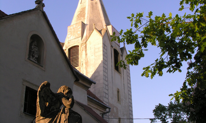 Stop point - Rajka St. Martin chruch Stop point - Rajka St. Martin chruch