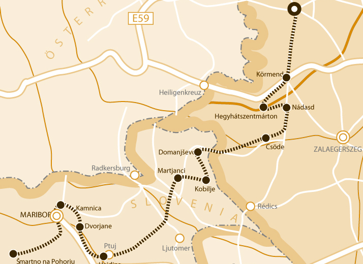 The Saint Martin's Route network in Europe and Hungary